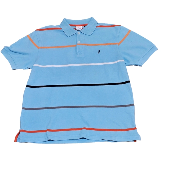 VINTAGE REGATTA SPORT Men's Blue Pique Polo Shirt M - Picture 5 of 6